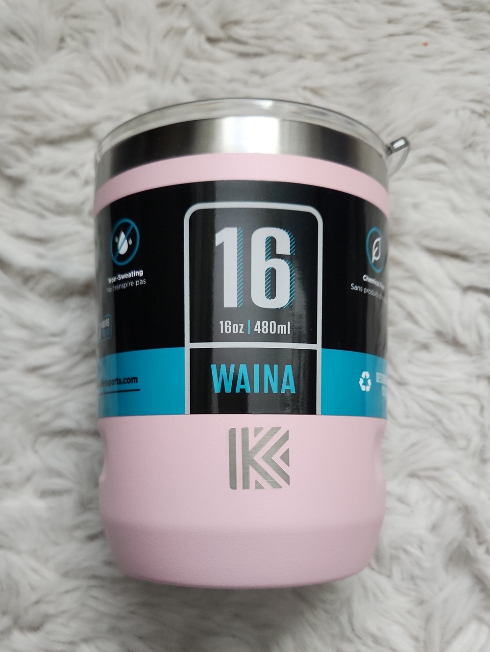 Kailani NWT Waina 16oz Pink Insulated Tumbler